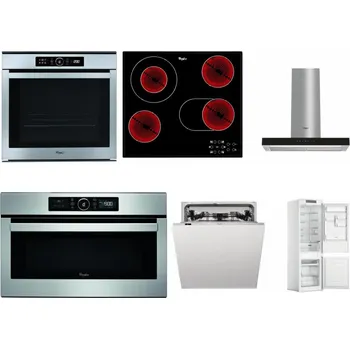 Set domácích spotřebičů WHIRLPOOL ABSOLUTE AKZM 8480 IX + WHIRLPOOL AKT 8190/BA + WHIRLPOOL WHBS 62F LT K + WHIRLPOOL ABSOLUTE AMW 730 IX + WHIRLPOOL WIC 3C33 PFE + WHIRLPOOL WHC18 T311
