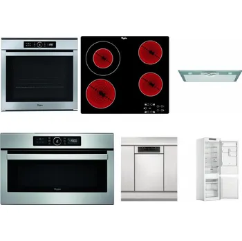 Set domácích spotřebičů WHIRLPOOL ABSOLUTE AKZM 8480 IX + WHIRLPOOL AKT 8130/NE + WHIRLPOOL AKR 650/1 IX + WHIRLPOOL ABSOLUTE AMW 730 IX + WHIRLPOOL WSBO 3O34 PF X + WHIRLPOOL WHC18 T311