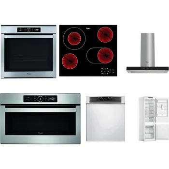 Set domácích spotřebičů WHIRLPOOL ABSOLUTE AKZM 8480 IX + WHIRLPOOL AKT 8190/BA + WHIRLPOOL WHBS 62F LT K + WHIRLPOOL ABSOLUTE AMW 730 IX + WHIRLPOOL WBC 3C34 PF X + WHIRLPOOL WHC18 T311