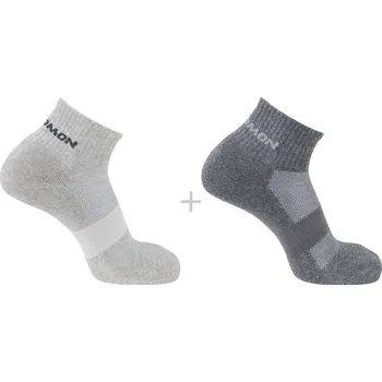 Pánské ponožky ponožky Salomon Evasion 2 Pack - Light Grey/Heather Medium 39-41