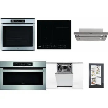 Set domácích spotřebičů WHIRLPOOL ABSOLUTE AKZM 8480 IX + WHIRLPOOL WL B8160 NE + WHIRLPOOL AKR 5390/1 IX + WHIRLPOOL ABSOLUTE AMW 730 IX + WHIRLPOOL WSIO 3O34 PFE X + WHIRLPOOL ART 65031
