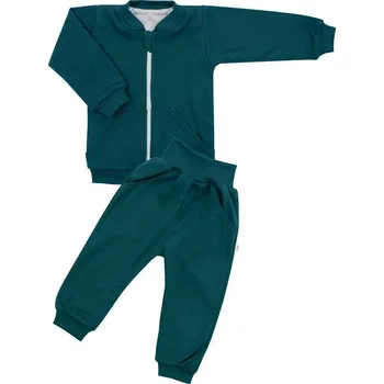 Kojenecká souprava New Baby Uni 2dílná souprava smaragdově zelená 80