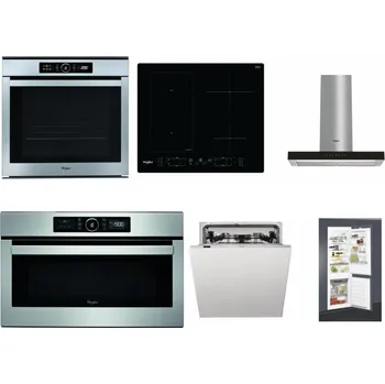 Set domácích spotřebičů WHIRLPOOL ABSOLUTE AKZM 8480 IX + WHIRLPOOL WL B8160 NE + WHIRLPOOL WHBS 62F LT K + WHIRLPOOL ABSOLUTE AMW 730 IX + WHIRLPOOL WIC 3C33 PFE + WHIRLPOOL ART 65031