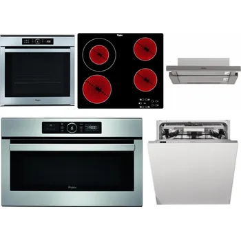 Set domácích spotřebičů WHIRLPOOL ABSOLUTE AKZM 8480 IX + WHIRLPOOL AKT 8130/NE + WHIRLPOOL AKR 5390/1 IX + WHIRLPOOL ABSOLUTE AMW 730 IX + WHIRLPOOL WIO 3T133 PLE