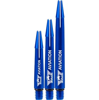 Příslušenství pro šipky Násadky na šipky Bull&#039;s Aviation Aluminium, modré, střední, 37mm
