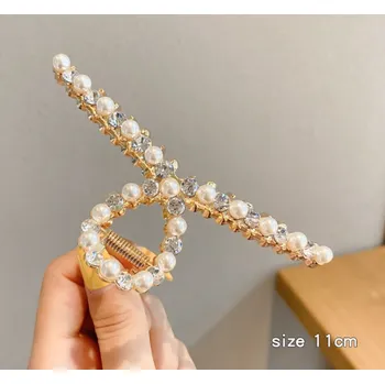 Souprava šperků B-TOP Elegantní pozlacená dámská vlasová spona CRAB Typ: Typ 2