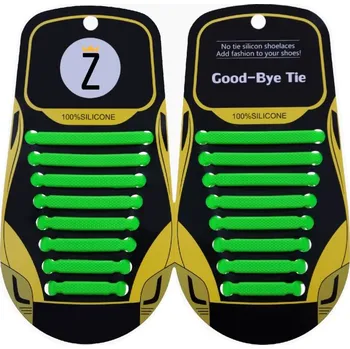 Tkaničky do bot Silikonové tkaničky - zelená