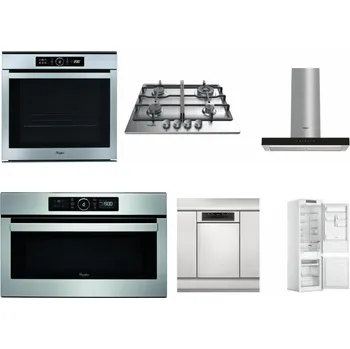 Set domácích spotřebičů WHIRLPOOL ABSOLUTE AKZM 8480 IX + WHIRLPOOL TKRL 661 IX EU + WHIRLPOOL WHBS 62F LT K + WHIRLPOOL ABSOLUTE AMW 730 IX + WHIRLPOOL WSBO 3O34 PF X + WHIRLPOOL WHC18 T311