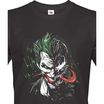 Pánské tričko Pánské tričko Joker, Barva Černá, Velikost 5XL, Canvas Pánské tričko s krátkým rukávem Bezvatriko.cz 1362