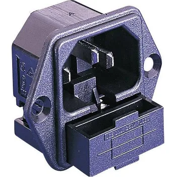 Elektrická zásuvka Bulgin PF0001/63 IEC zástrčka C13/C14 PF zástrčka, vestavná rovná Počet kontaktů: 2 plus PE 10 A černá 1 ks