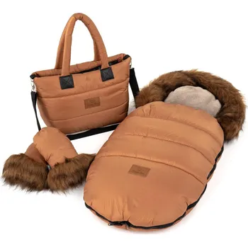 Fusak Zimní set HappyBee Trinity Amber - fusak, rukavice, taška