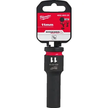 Gola hlavice MILWAUKEE 1/2" prodloužená průmyslová hlavice STD, 11mm