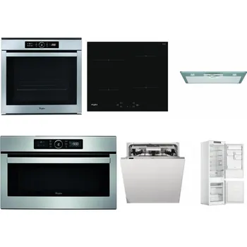 Set domácích spotřebičů WHIRLPOOL ABSOLUTE AKZM 8480 IX + WHIRLPOOL WS Q2760 BF + WHIRLPOOL AKR 650/1 IX + WHIRLPOOL ABSOLUTE AMW 730 IX + WHIRLPOOL WIO 3T133 PLE + WHIRLPOOL WHC18 T311