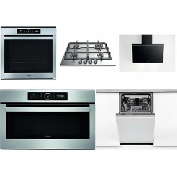 Set domácích spotřebičů WHIRLPOOL ABSOLUTE AKZM 8480 IX + WHIRLPOOL TKRL 661 IX EU + WHIRLPOOL AKR 62F LT K + WHIRLPOOL ABSOLUTE AMW 730 IX + WHIRLPOOL WSIO 3O34 PFE X