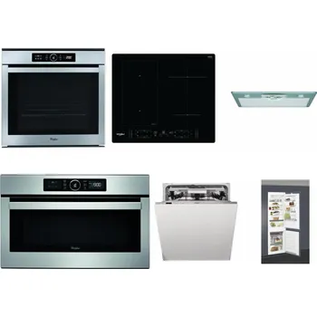 Set domácích spotřebičů WHIRLPOOL ABSOLUTE AKZM 8480 IX + WHIRLPOOL WL B8160 NE + WHIRLPOOL AKR 650/1 IX + WHIRLPOOL ABSOLUTE AMW 730 IX + WHIRLPOOL WIO 3O540 PELG + WHIRLPOOL ART 66112