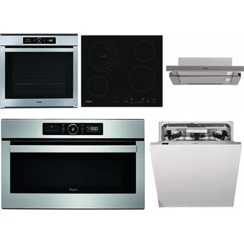 Set domácích spotřebičů WHIRLPOOL ABSOLUTE AKZM 8480 IX + WHIRLPOOL AKT 8900 BA + WHIRLPOOL AKR 5390/1 IX + WHIRLPOOL ABSOLUTE AMW 730 IX + WHIRLPOOL WIO 3T133 PLE