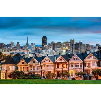 Fototapeta DIMEX | Vliesová fototapeta San Diego, Kalifornie MS-5-1237 | 375 x 250 cm| zelená, modrá, hnědá, šedá + Vliesová fototapeta na stěnu DIMEX San Diego, Kalifornie MS51237 v rozměru 375 x 250 cm + lepidlo zdarma