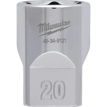 Klíč MILWAUKEE 1/2" Chromovaný nástrčný klíč metrický 20 mm
