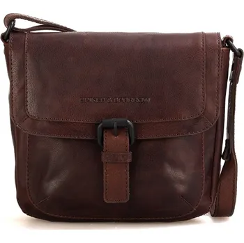 Dámské hnědé kožené crossbody s klopou SPIKES & SPARROW