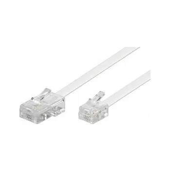 Síťový kabel Propojovací kabel RJ11 - RJ45 pro modemy bílý 10m