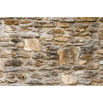 Fototapeta DIMEX | Vliesová fototapeta Rustikální kamenná zeď MS-5-2365 | 375 x 250 cm| bílá, hnědá + Vliesová fototapeta na stěnu DIMEX Rustikální kamenná zeď MS52365 v rozměru 375 x 250 cm + lepidlo zdarma