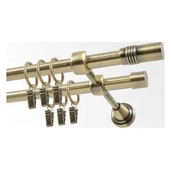 Garnýž Kovová garnýž Antik dvojitá Ø 19 mm - Cylinder