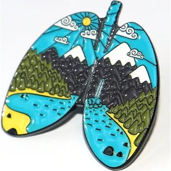 Brož Brož BeCool - Čisté plíce, Hluboký nádech přímo do duše, Hory, Příroda přináší klid, Love Nature Life 3293