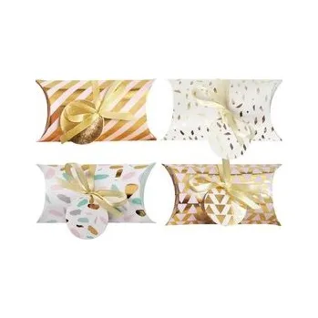 Set školních potřeb Pudełko na prezenty 15x7 pastelowo-złote 8szt