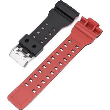 Řemínek na hodinky Plastový řemínek Ricardo 16mm (pro Casio G-Shock GA-100, GA-110, GD-120, GLS-100), černý V2