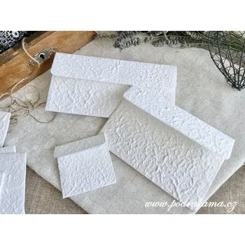 Obálka Sapaimport Obálka 18x12 reliefní smetanová