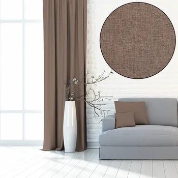 Dekorační látka Blackout West - hnědá bez obšití 140