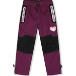 ZATEPLENÉ OUTDOOROVÉ KALHOTY C7771D-VELIKOSTI 98-128 Velikost: 98, Barva: Růžovo/černá