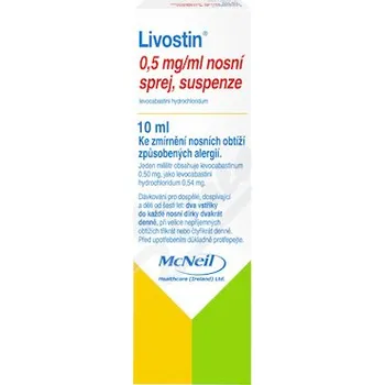 Nosní sprej Livostin—nosní sprej 10 ml