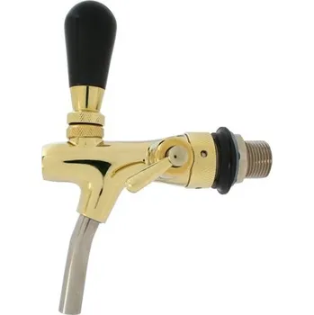 Výčepní technika Výčepní kohout zlatý 35mm, dlouhá špička (výčepní zařízení a technika LINDR)