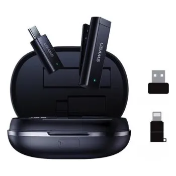 Dron 2.4G Dual-MIC ENC Noise Reduction Wireless Lavalier Microphone (Universal Type) (s Aku)