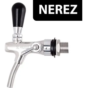 Příslušenství pro výčepní zařízení Výčepní kohout nerezový 35mm, dlouhá špička (výčepní zařízení a technika LINDR)