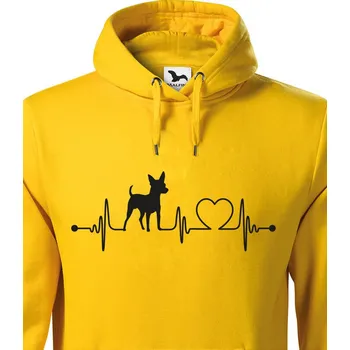 Pánská mikina Pánská mikina Pražský krysařík tep, Barva Žlutá, Velikost M, Canvas Pánská mikina Bezvatriko.cz 1182