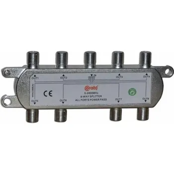 5-2400 Mhz CORAB 8-cestný rozbočovač s převodem napětí