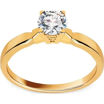 Prsten Zlatý zásnubní prsten se zirkonem IZ27411 + dárkové balení LUXUS zdarma