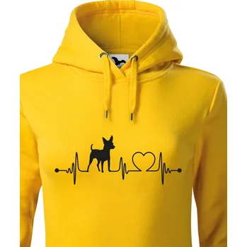 Dámská mikina Dámská mikina Pražský krysařík tep, Barva Žlutá Bezvatriko.cz 1182