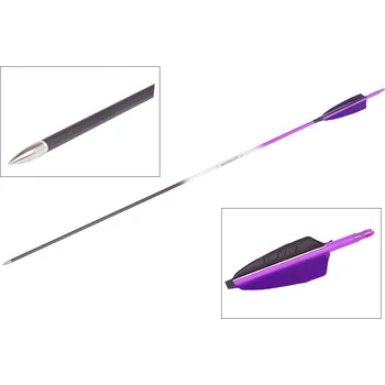 Goodgoods fialový šíp 30" průměr 7 mm krocaní peří 1ks