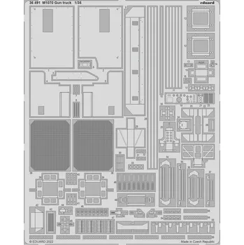 Plastikový model Eduard 1/35 M1070 Gun truck (HOBBY BOSS)