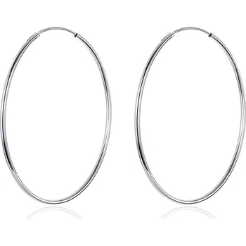 Náušnice Elenys stříbrné kruhové náušnice průměr 50 mm