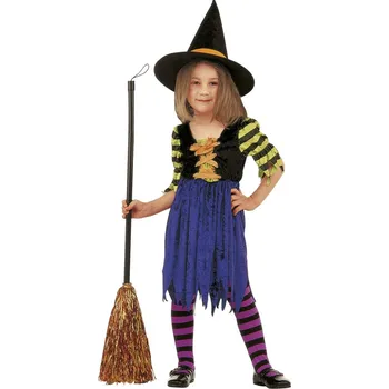 WIDMANN Dětský kostým sametová Čarodějnice vel. 110 (3-4 roky)