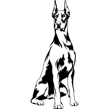 Vsepropejska Dobrman dřevěná dekorace na zeď Rozměr (cm): 20 x 9, Typ: Dobrman 1