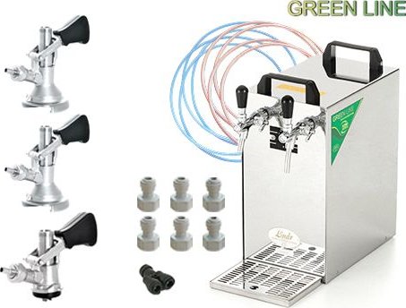 Výčepní zařízení KONTAKT 40/K GL + 3x naražeč (chlazení na pivo a nápoje LINDR)