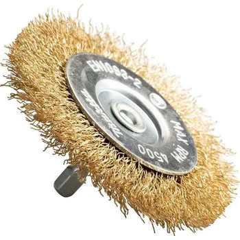 Příslušenství k vrtačce Okružní kartáč potažený mosazí Makita D-73689 - 75mm