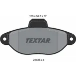 Sada brzdových destiček, kotoučová brzda TEXTAR 2143602
