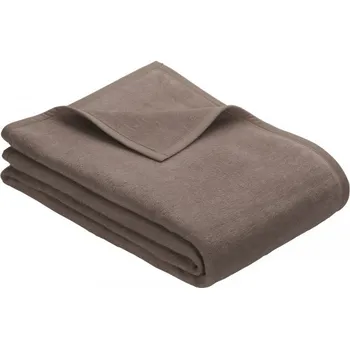 deka Ibena Jacquard Uni Porto deka hnědo šedá 220x240cm