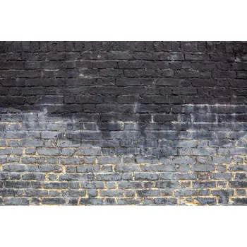 Fototapeta DIMEX | Vliesová fototapeta Mokrá cihlová zeď MS-5-2663 | 375 x 250 cm | bílá, černá + Vliesová fototapeta na stěnu DIMEX Mokrá cihlová zeď MS52663 v rozměru 375 x 250 cm + lepidlo zdarma
